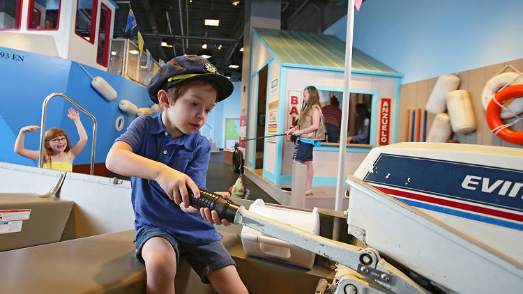 a child at a museum