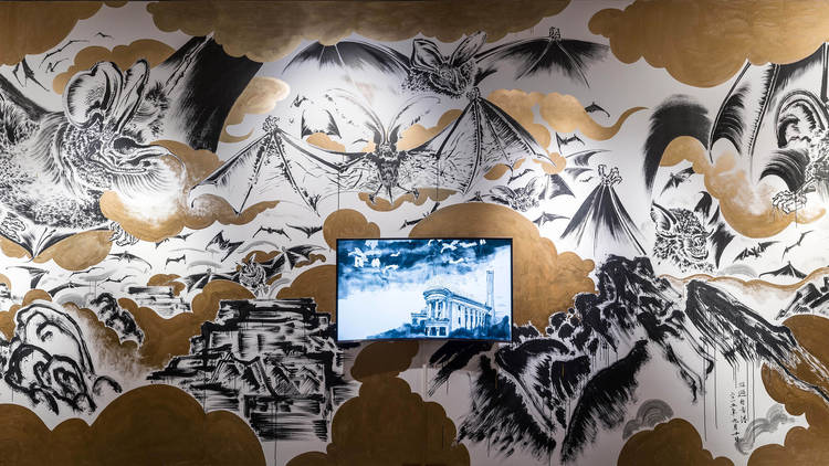 Sun Xun, The “Dao” of a Bat (detail), 2015, installation view, image courtesy the artist