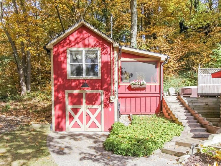 A tiny house in Saugatuck, Michigan