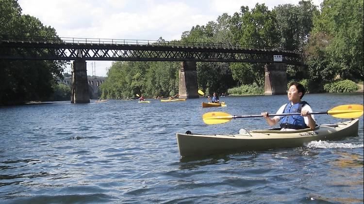 Kayak on the Schuylkill River