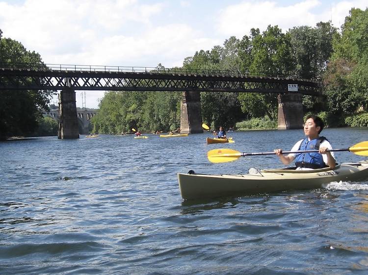 Kayak on the Schuylkill River