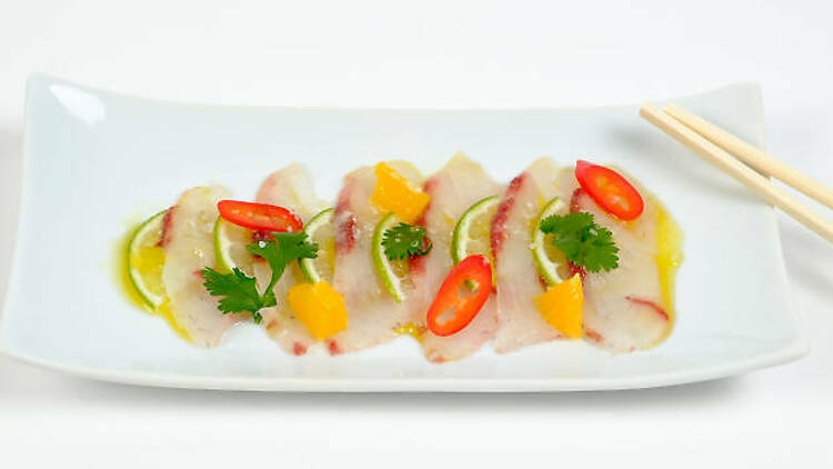 Carpaccio de corvina