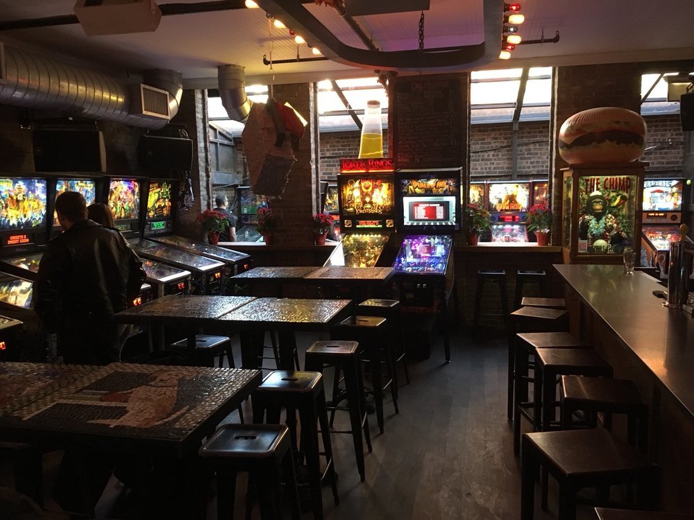 Sunshine Laundromat & Pinball Bars in Greenpoint, New York
