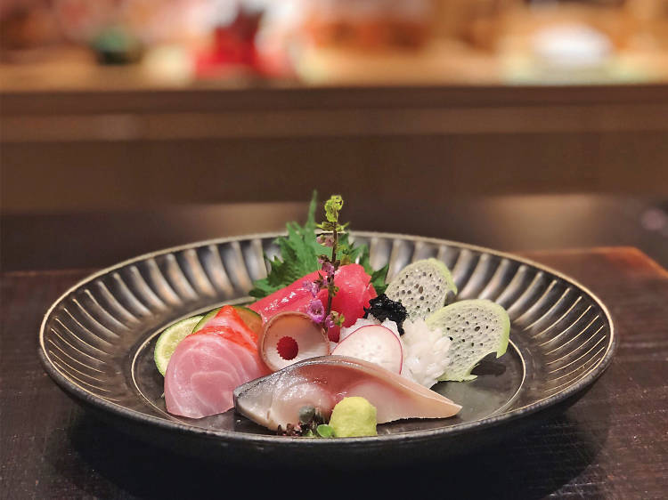 A plate of Sashimi