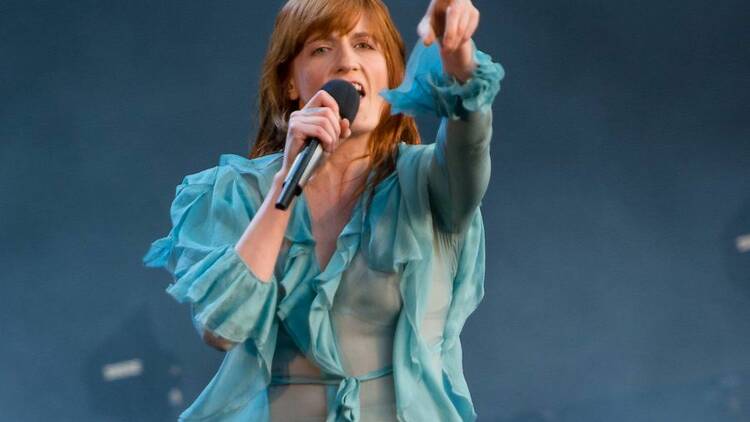 Florence Welch of Florence + The Machine performing at the British Summer Time festival at Hyde Park in London.&#13;Photo: Alan D West.&#13;Copyright: PA Archive/PA Images.