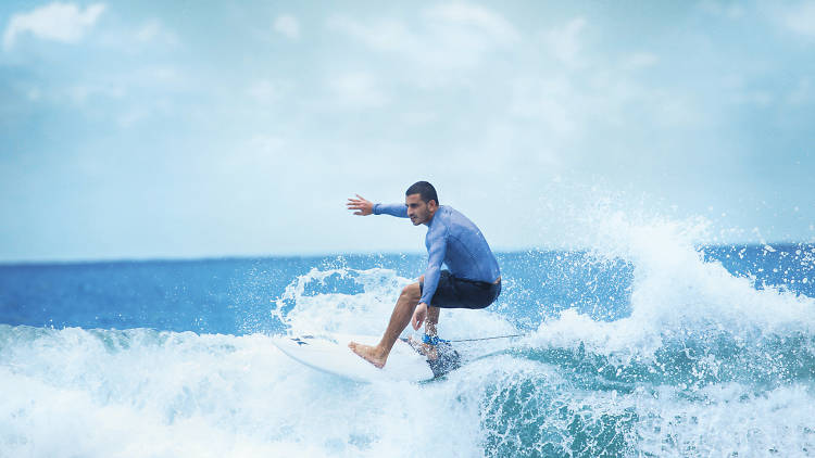 Surfing in Arugambay