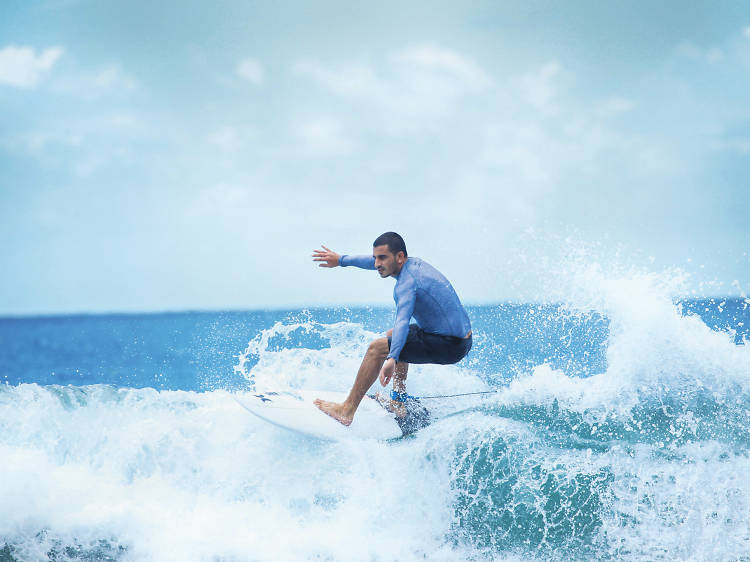 Surfing in Arugambay