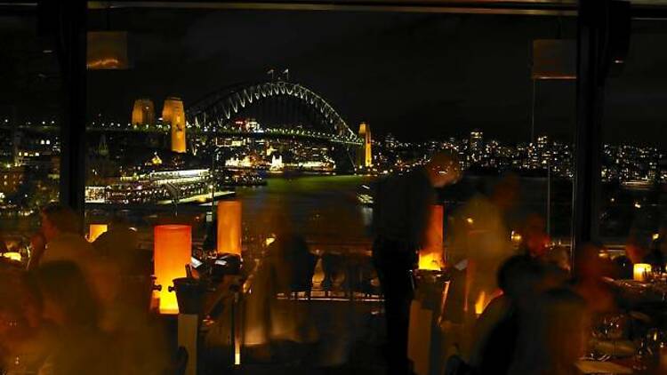 Watch the lights from Cafe Sydney