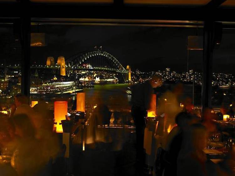 Watch the lights from Cafe Sydney