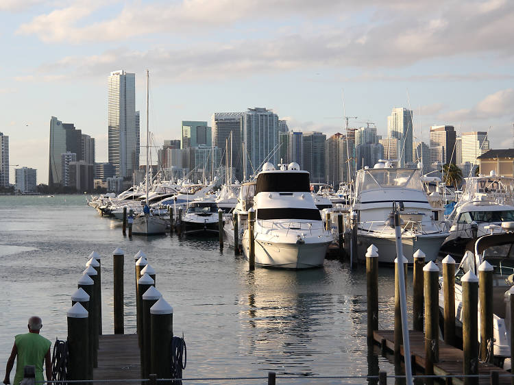 Zuma Waterfront Restaurant Boat Dock, Downtown Miami