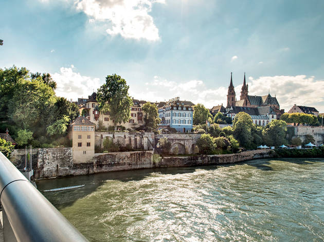 Switzerland Summer: Basel, Wettsteinbruecke STS0035229