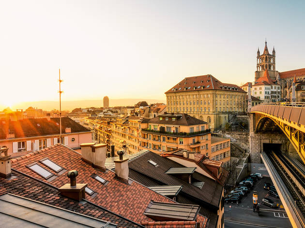 Switzerland Cities: Lausanne, Pont Bessieres STC0042510