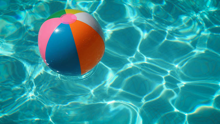 Pool and beach ball