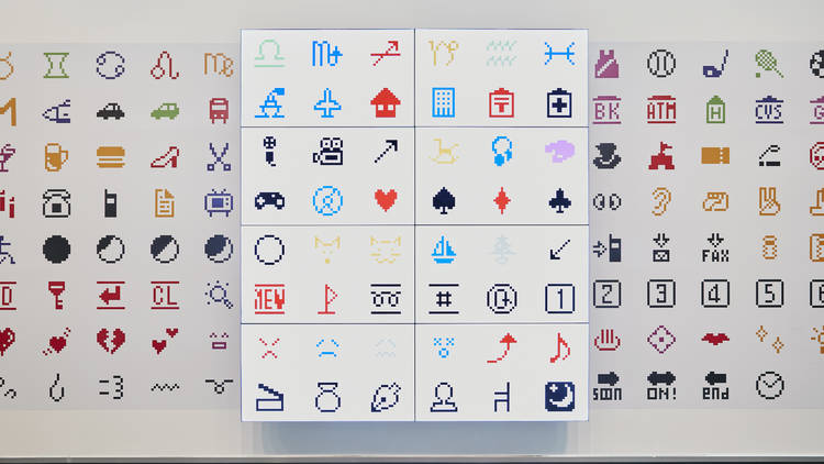 Shigetaka Kurita et al., NTT DOCOMO (manufacturer) 'Emoji' 1998–99, Photograph: Tom Ross