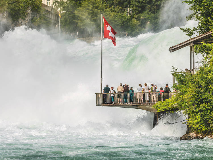 Aller voir les chutes du Rhin, les plus grandes chutes d’eau d’Europe