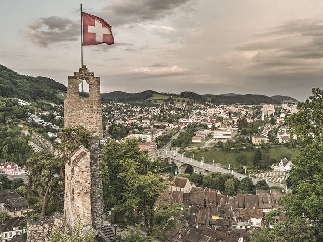 SWITZERLAND Baden, Schlossruine Stein