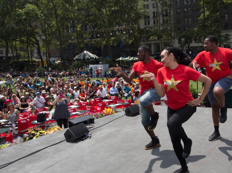 See free Broadway performances in Bryant Park this summer