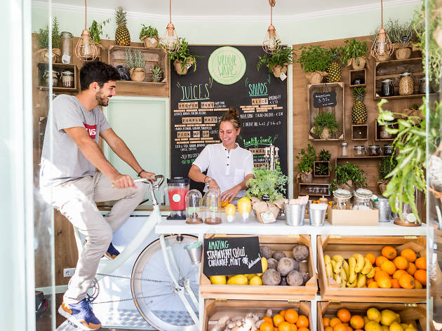Para beber sumos naturais dê ao pedal, diz a Veggie Wave Para beber sumos naturais dê ao pedal, diz a Veggie Wave