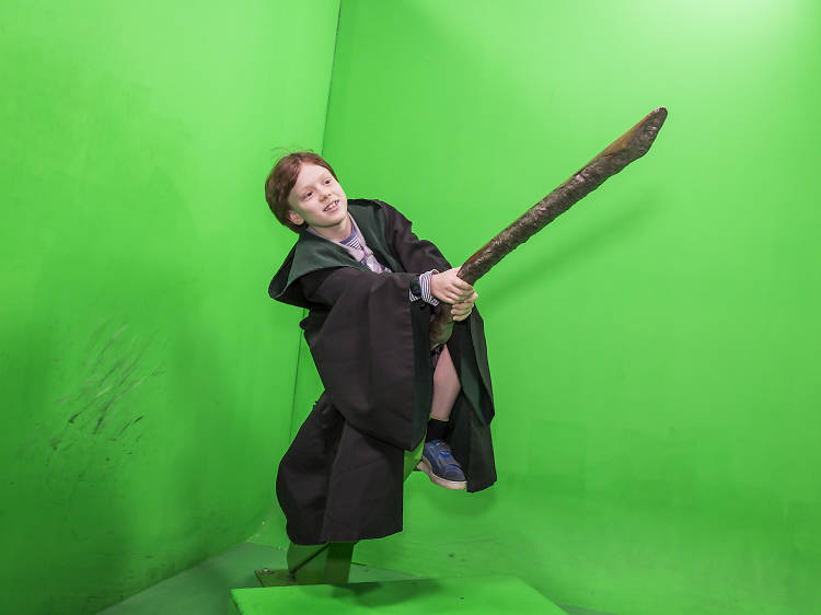 4. Flying a broomstick