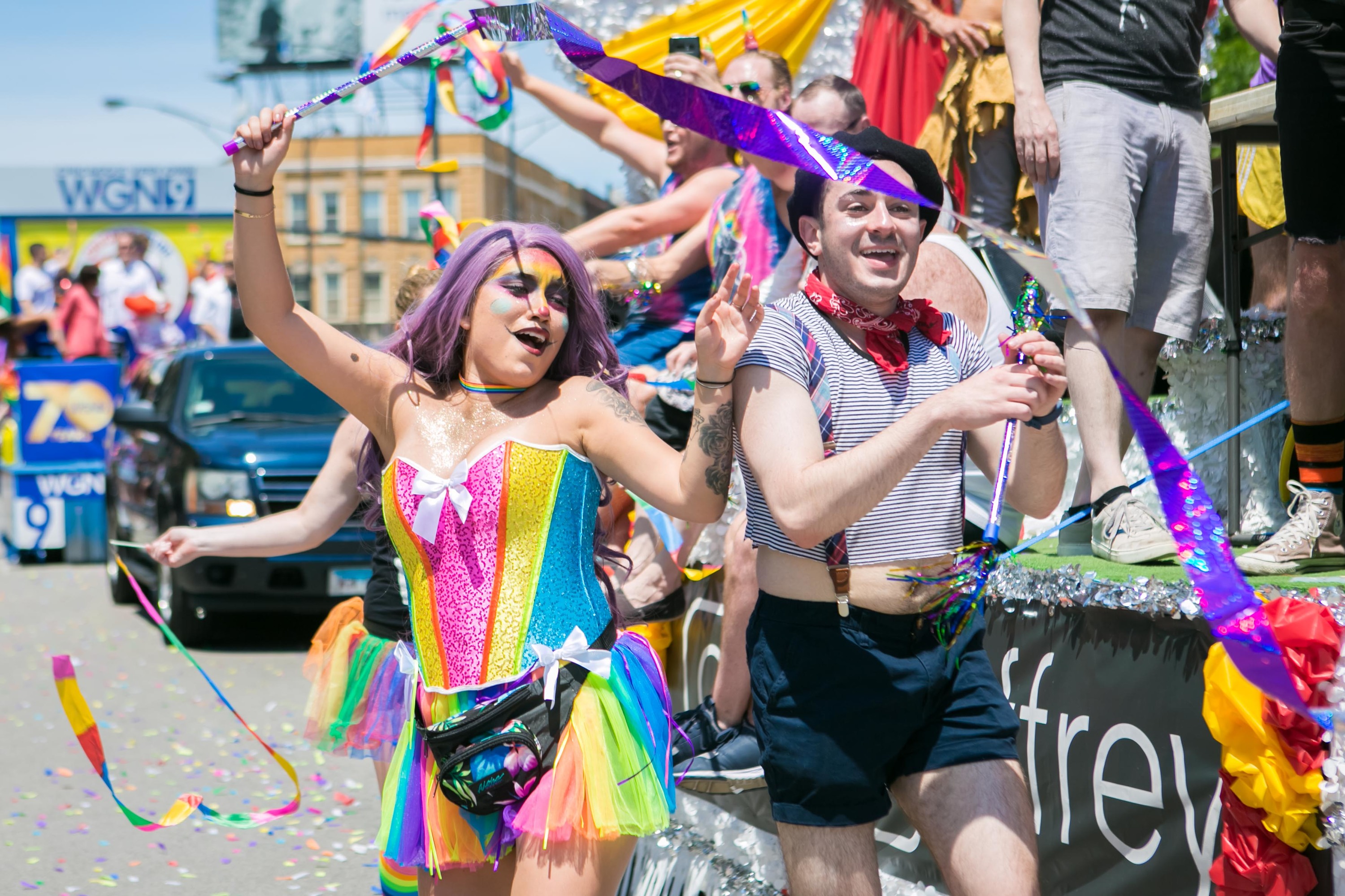 gay pride parade chicago 2018 map