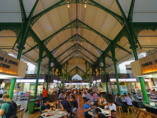 Lau Pa Sat Restaurants In Raffles Place Singapore