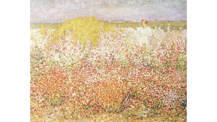 John Russell 'Mrs Russell among the flowers in the garden of Goulphar, Belle-Île' 1907