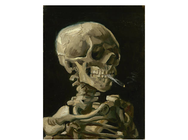Vincent van Gogh, Head of a Skeleton with a Burning Cigarette, 1886 Vincent van Gogh, Head of a Skeleton with a Burning Cigarette, 1886
