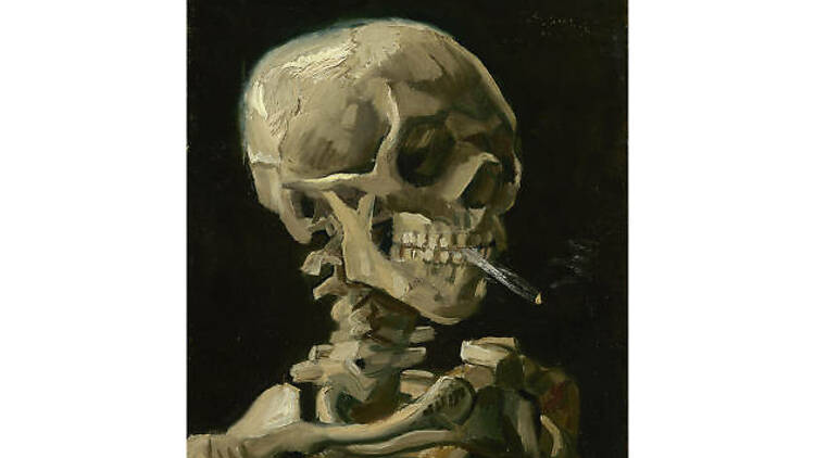Vincent van Gogh, Head of a Skeleton with a Burning Cigarette, 1886