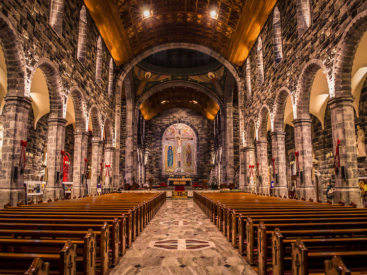 Galway Cathedral and Salmon Weir Bridge  