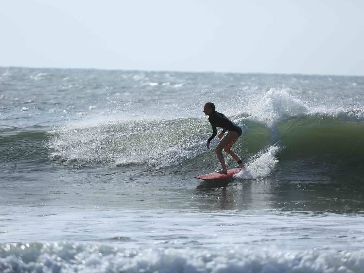 Surfing in Arugambay