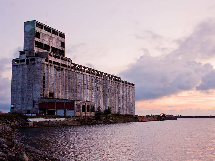 Gape at Grain Elevators 