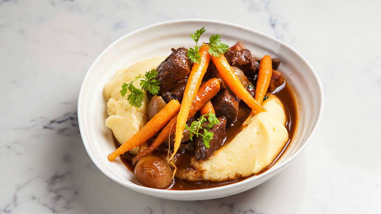 Beef bourgignon at Madame Rouge