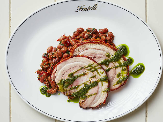 Porchetta at Fratelli Fresh Porchetta at Fratelli Fresh