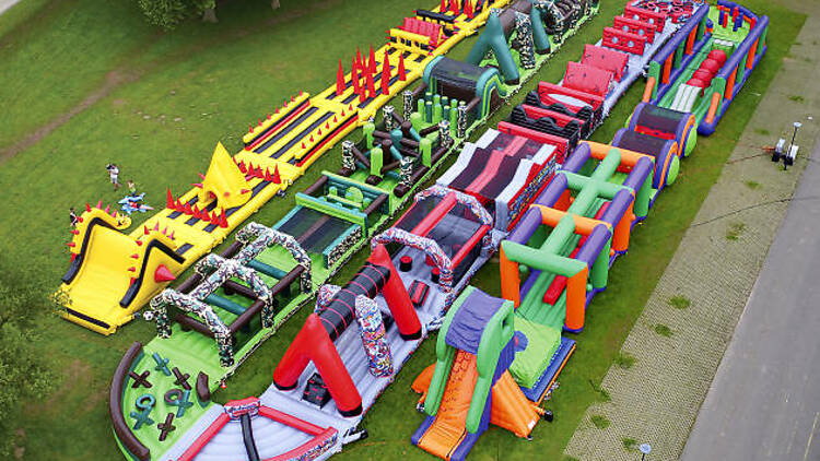 A super-sized bouncy castle