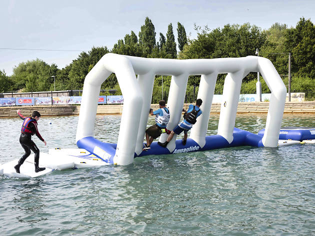 Water Wipeout at Lee Valley White Water Centre Water Wipeout at Lee Valley White Water Centre