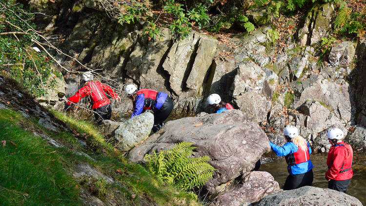 Ghyll scrambling