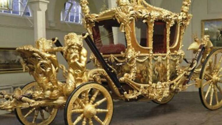 The Carriage horses at the Royal Mews, Buckingham Palace, SW1W