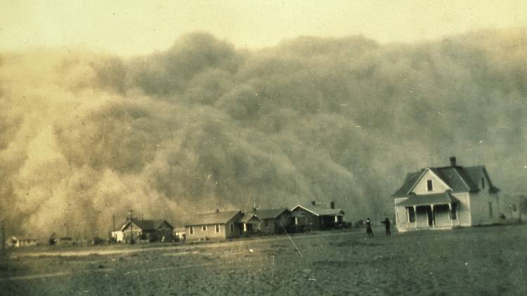 Tempesta de pols sobre Stratford, Texas