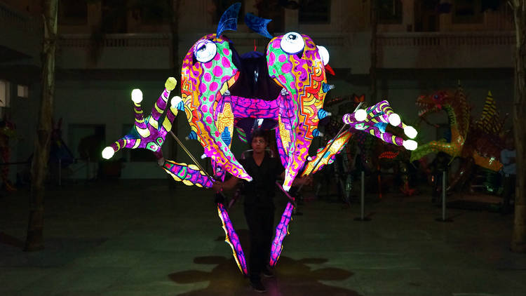 Alebrijes iluminados (Foto: Cortesía Museo de Arte Popular)