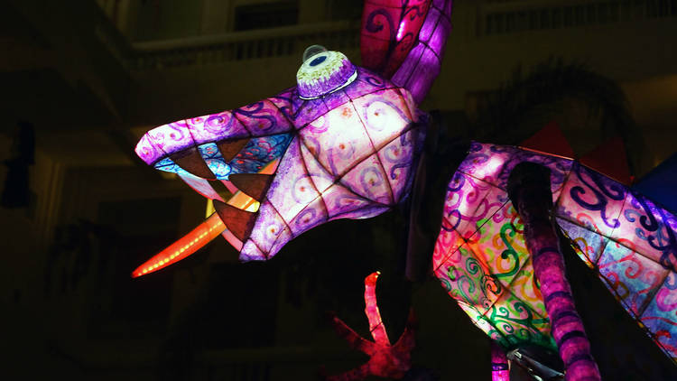 Alebrijes iluminados (Foto: Cortesía Museo de Arte Popular)