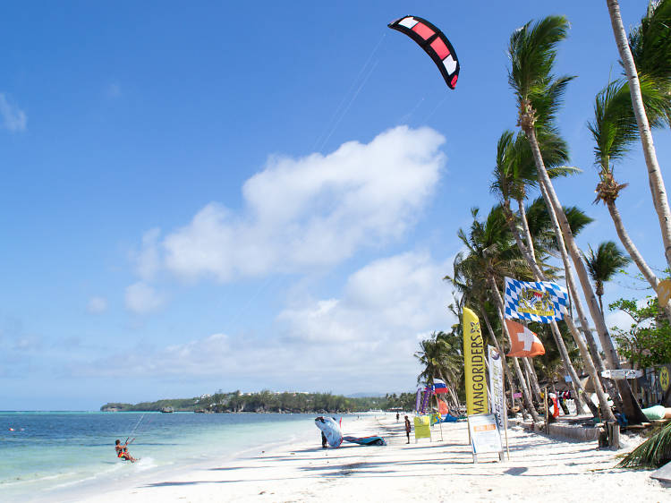 Kite Surfing at Bulabog Beach