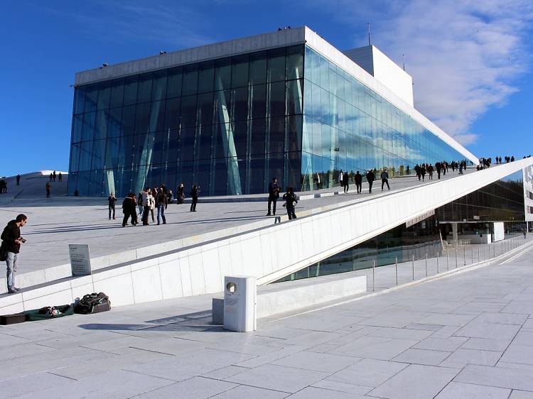 Walk on the roof of Oslo Opera House