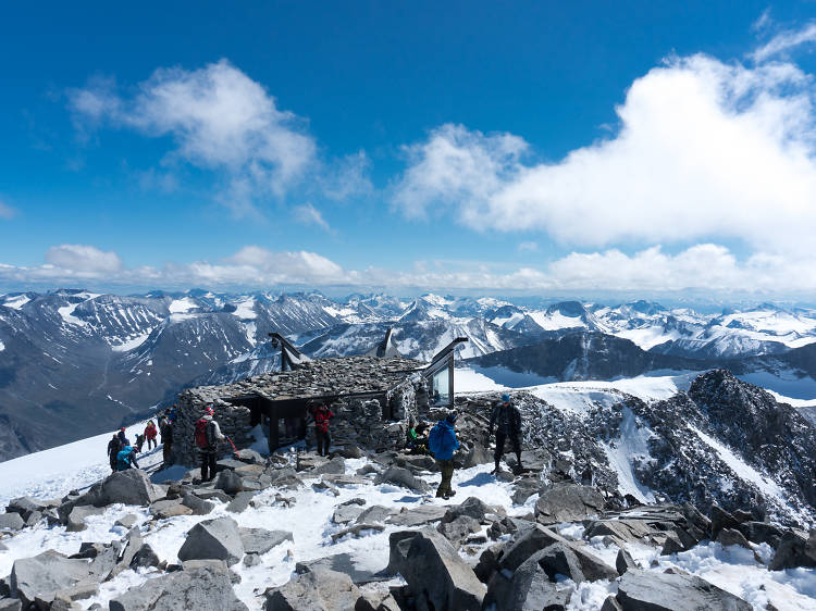 Scale the country’s highest mountain, Galdhøpiggen