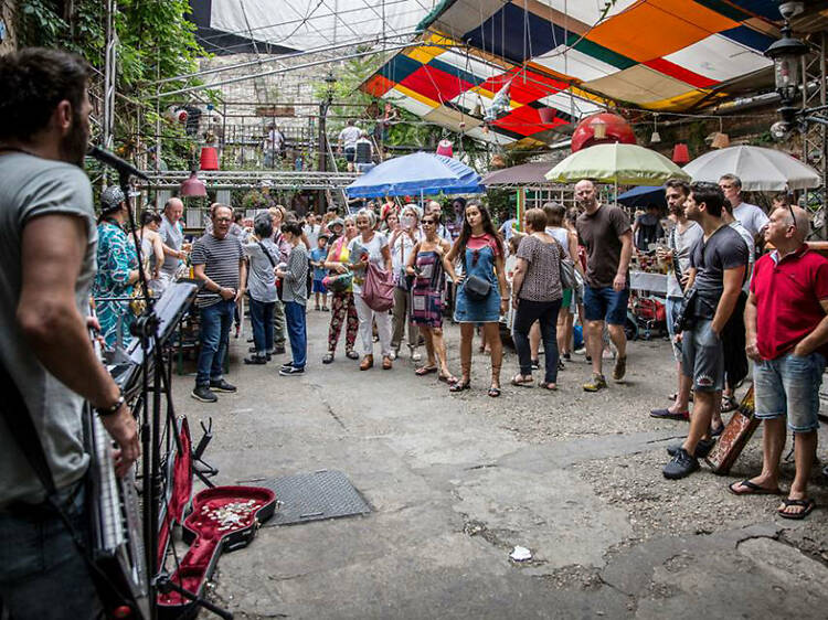 Soak up the vibes at a ruin bar in Budapest