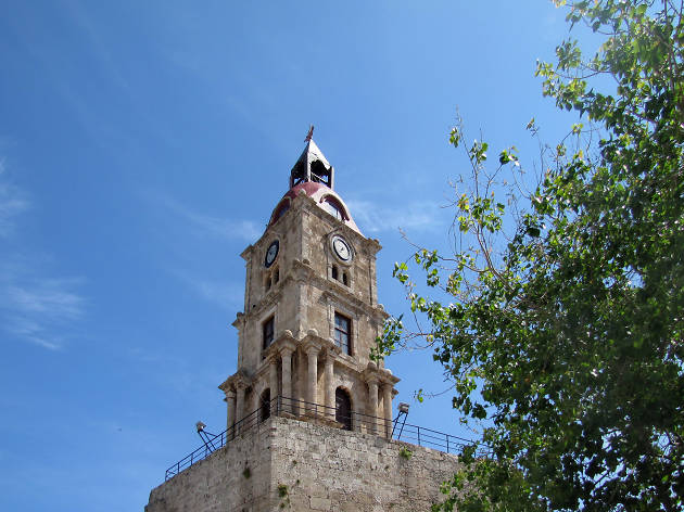 Medieval Clock Tower Rhodes Medieval Clock Tower Rhodes
