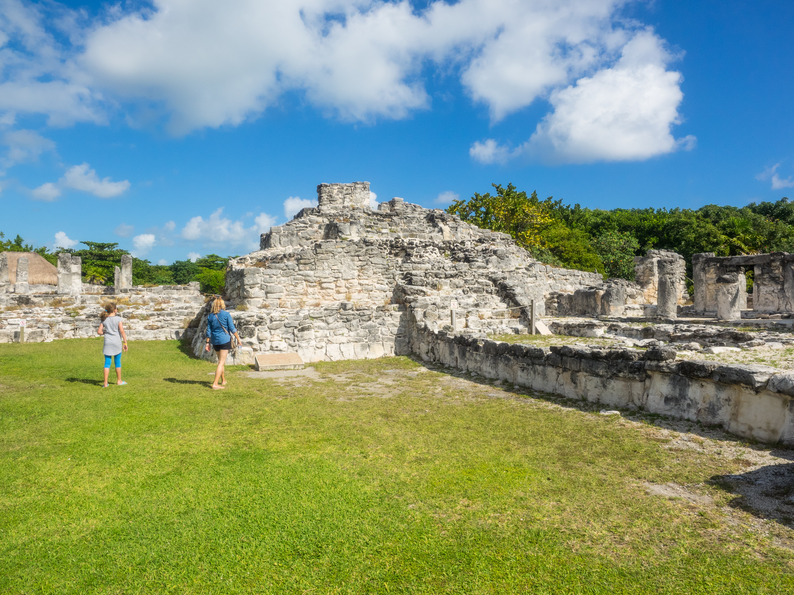 Zona arqueológica en Cancún.
