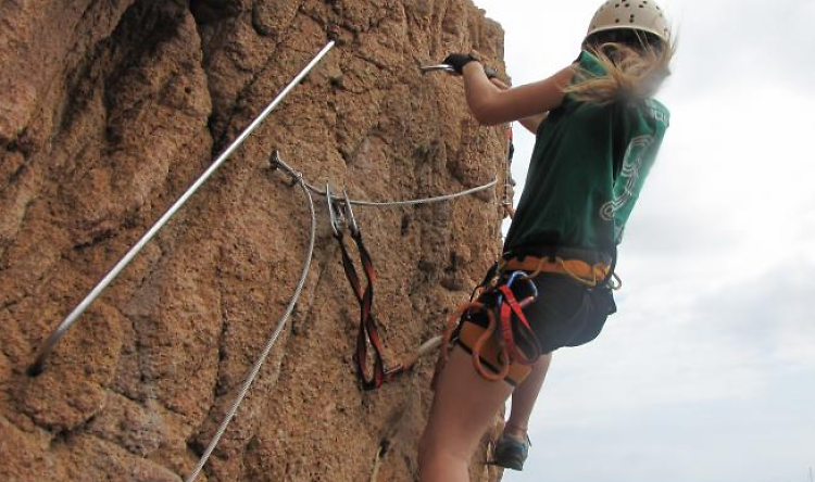 Bautizo de escalada en el Penedès