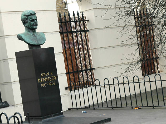 JFK Memorial John F Kennedy statue, Great Portland Street