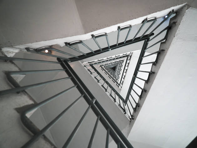 Hong Kong Arts Centre staircase Hong Kong Arts Centre staircase