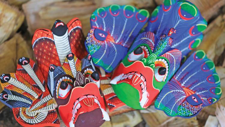 Vibrant and exotic masks
